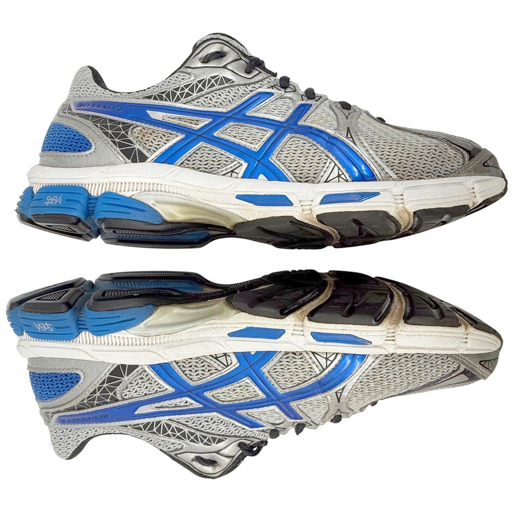 Asics GEL-Exalt 2 Running Shoes Men's 9 Gray Blue Athletic Sneakers Exercise